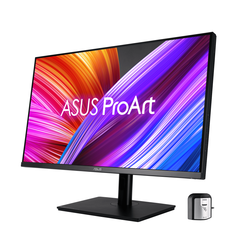 ProArt Display PA32UCR-K, front view, tilted 45 degrees