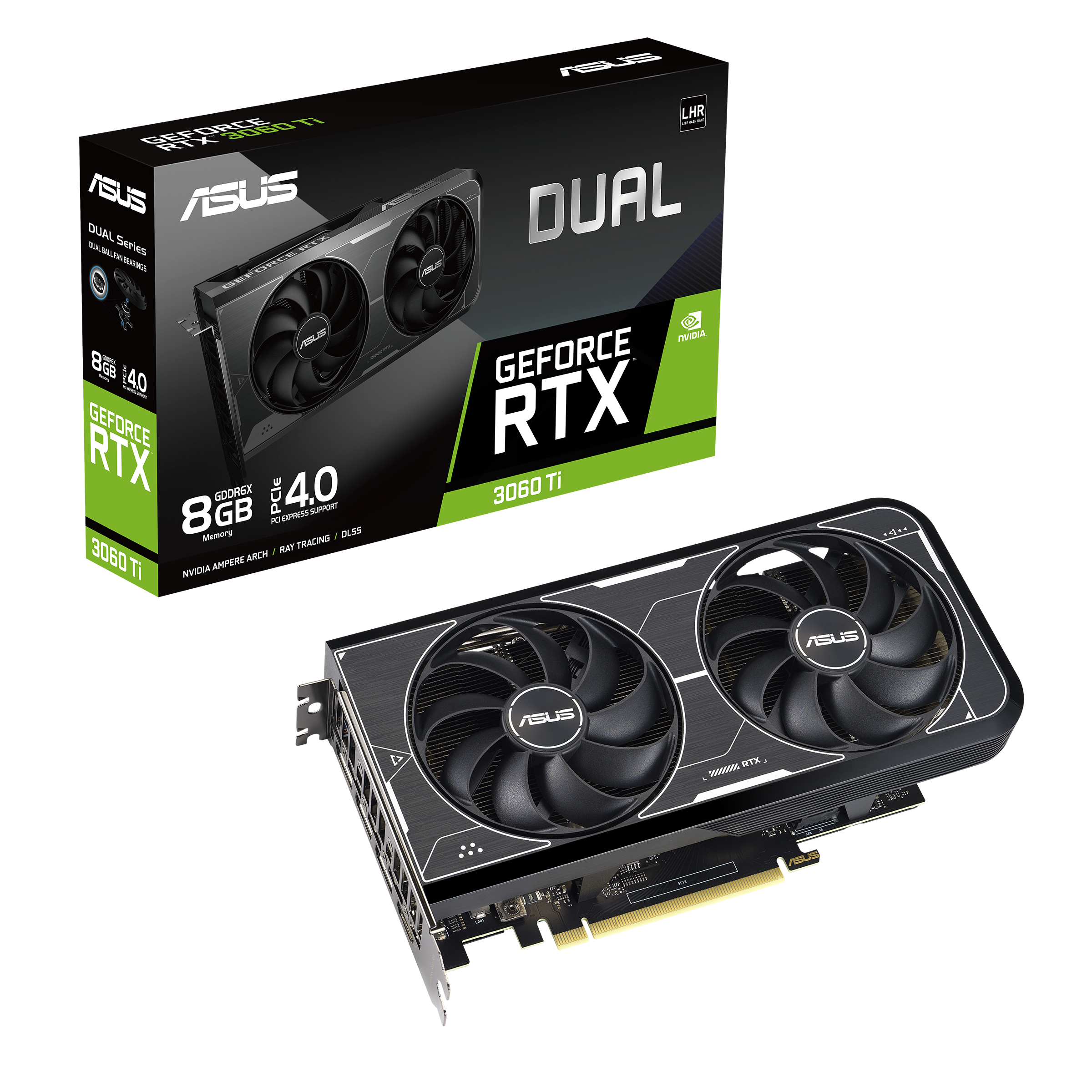 ASUS Dual GeForce RTX 3060 Ti White OC Edition 8GB GDDR6X