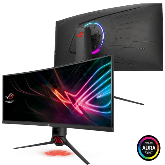 ASUS ゲーミングモニター ROG STRIX XG35VQ 35インチ