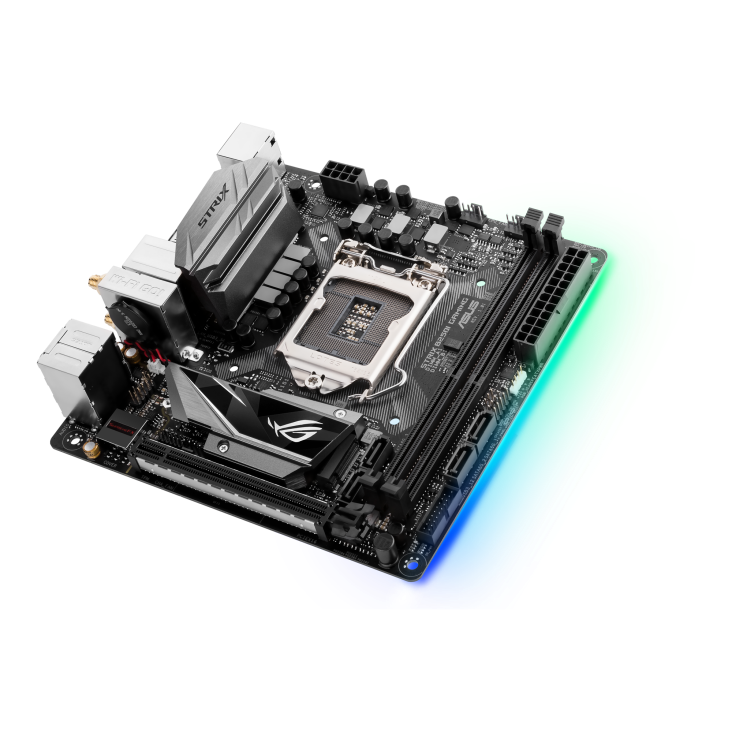 ROG STRIX B250I GAMING angled view from right