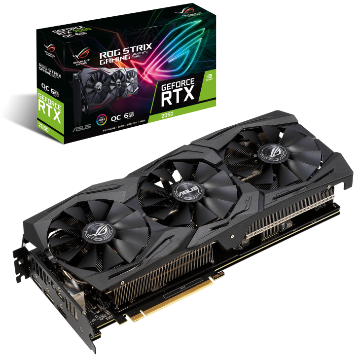 ROG-STRIX-RTX2060-O6G-GAMING graphics card and packaging