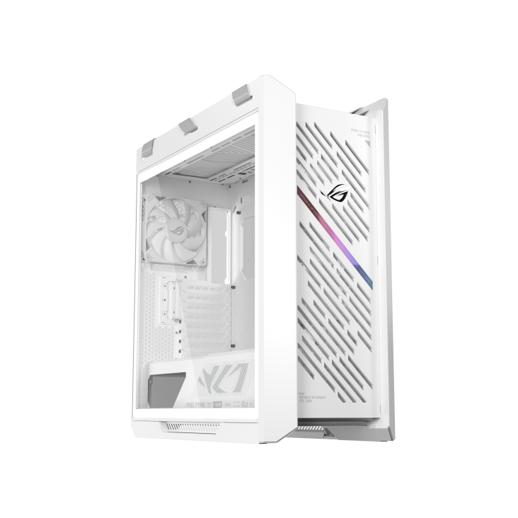 ROG Strix Helios II White Hero angle