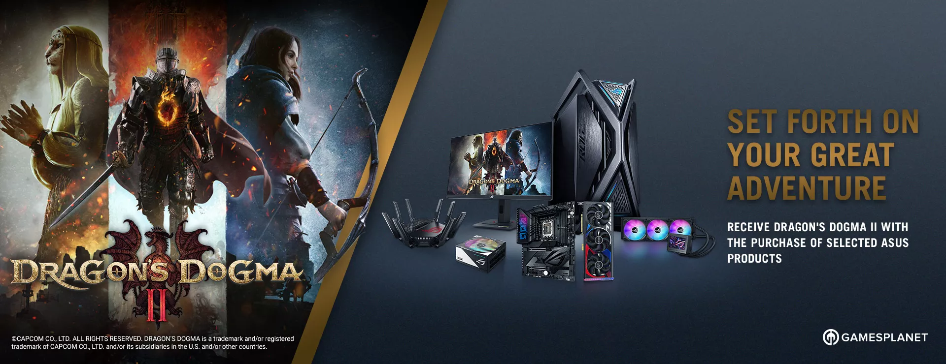 Buy eligible ASUS products and receive Dragon's Dogma II!