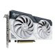  ASUS Dual GeForce RTX 4060 White Edition front and I/O port shot