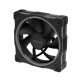 ASUS MR120 ARGB Fan  Standard Black, top-down view with tilted 45 degrees