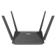 RT-AX52 front view, with antenna opened