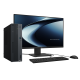 A dark grey ASUS ExpertCenter P700 SFF with keyboard and mouse.