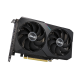 Dual GeForce RTX™ 3060 Ti MINI OC Edition graphics card, front angled view, showcasing the fans