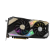 KO GeForce RTX™ 3060 Ti OC Edition graphics card, front angled view, showcasing the fans