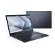 An angled front view of an ASUS ExpertBook B2 with a front view of the lid of an ASUS ExpertBook B2 in the back.