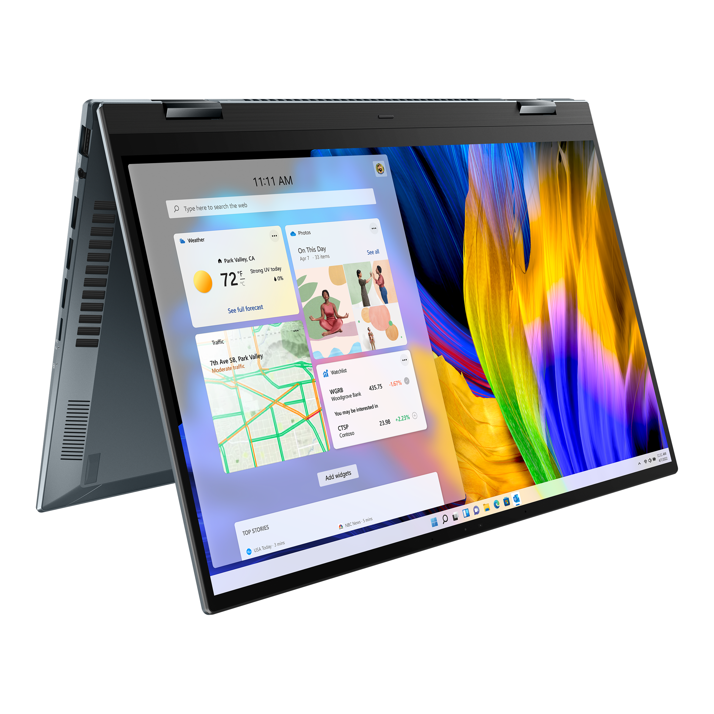 ASUS Zenbook 14 Flip OLED UN5401QA-KN160W Ordinateur Portable Convertible  360° Ecran 14'' 2,8K