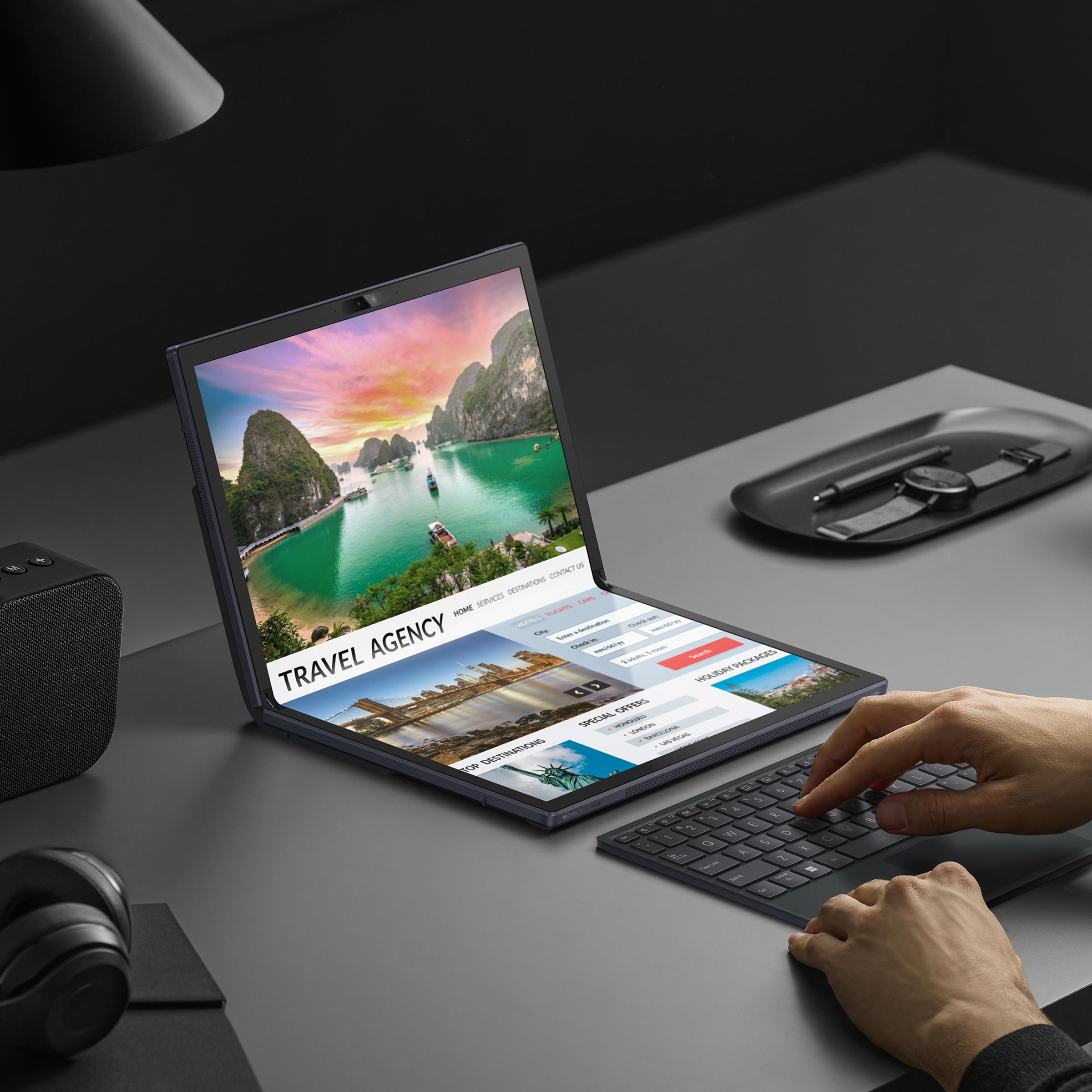 Teclado Inalámbrico Touch Pad Compatible con PC, Smart TV Perfect Choi