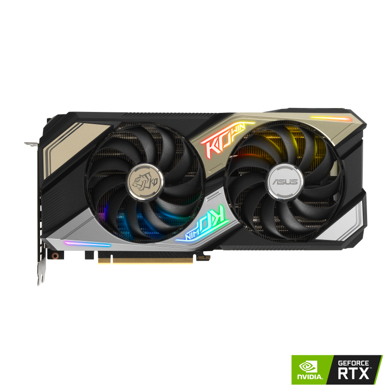 KO GeForce RTX 3060 graphics card with NVIDIA logo, front view