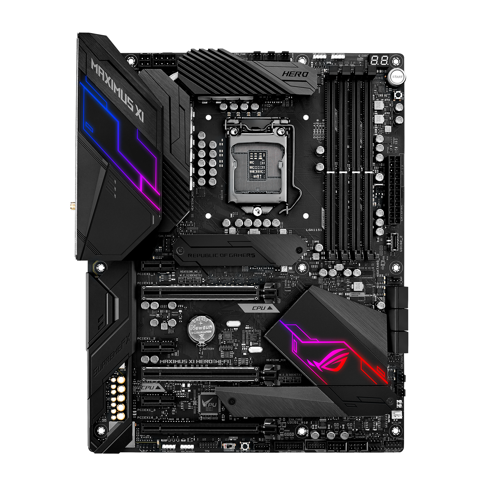 60ポートASUS ROG MAXIMUS XI HERO wi-fi マザーボード