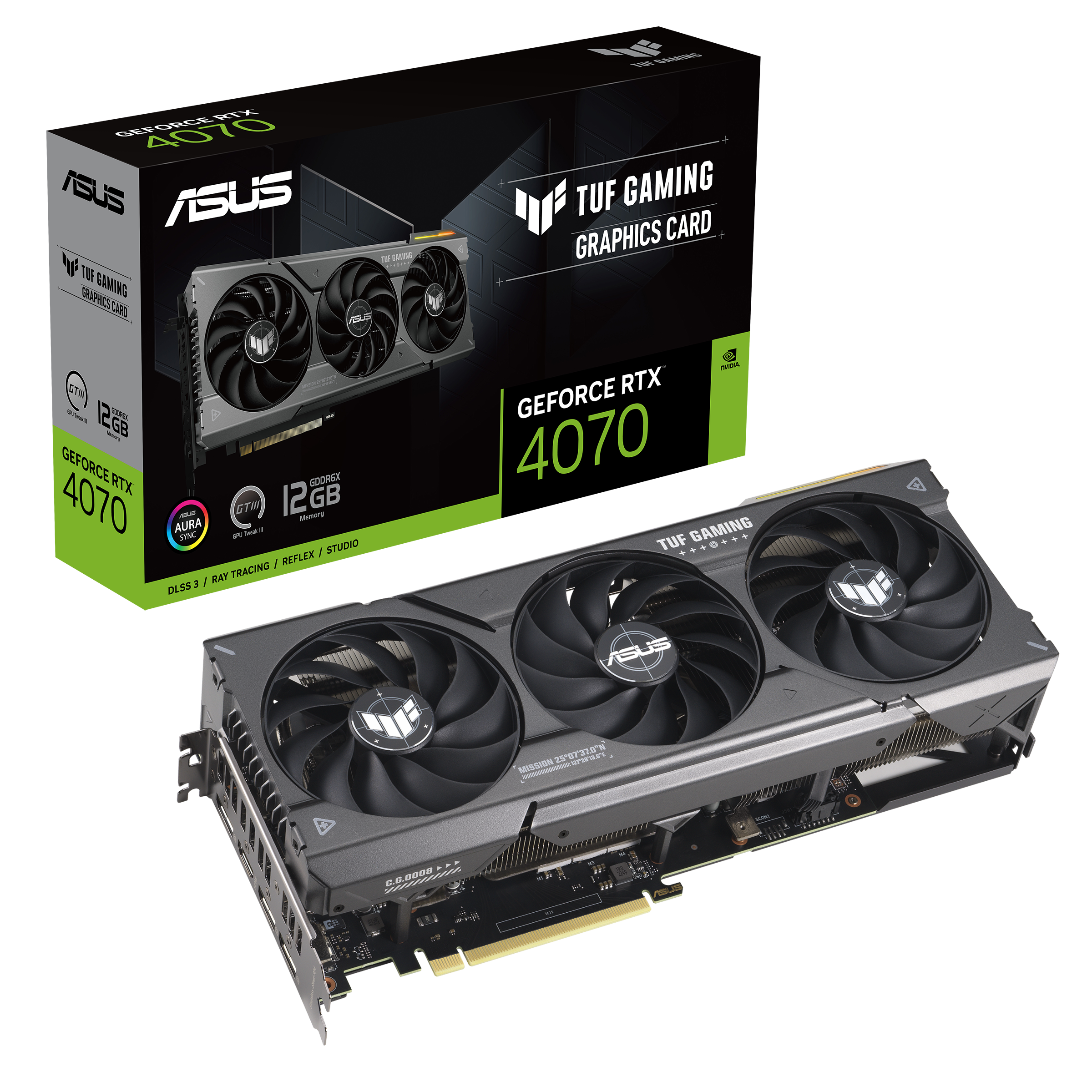 ASUS TUF Gaming GeForce RTX ™ 4070 12GB GDDR6X | Graphics Card 