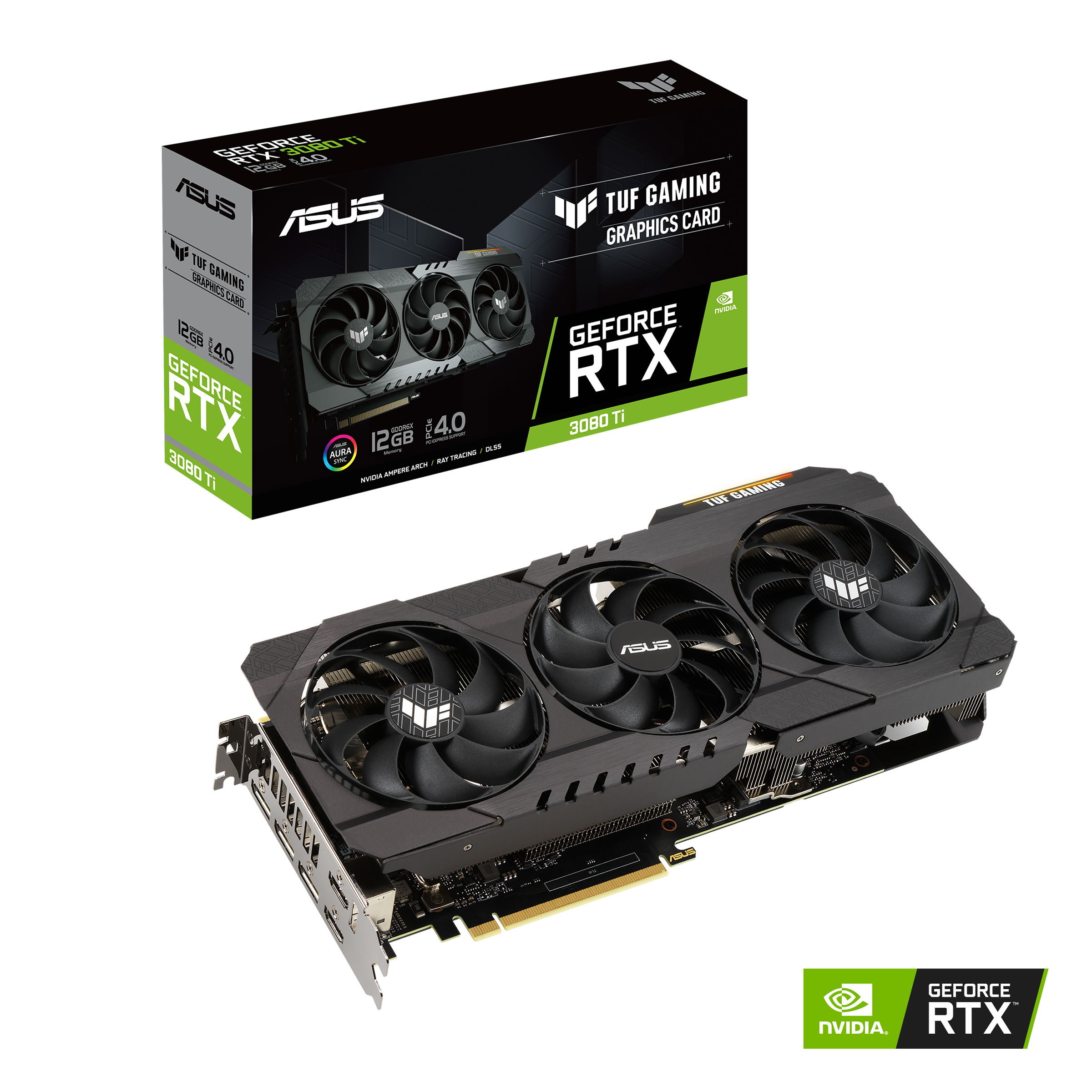 付属品は全て揃っていますASUS TUF 3080Ti TUF-RTX3080TI-12G-GAMING