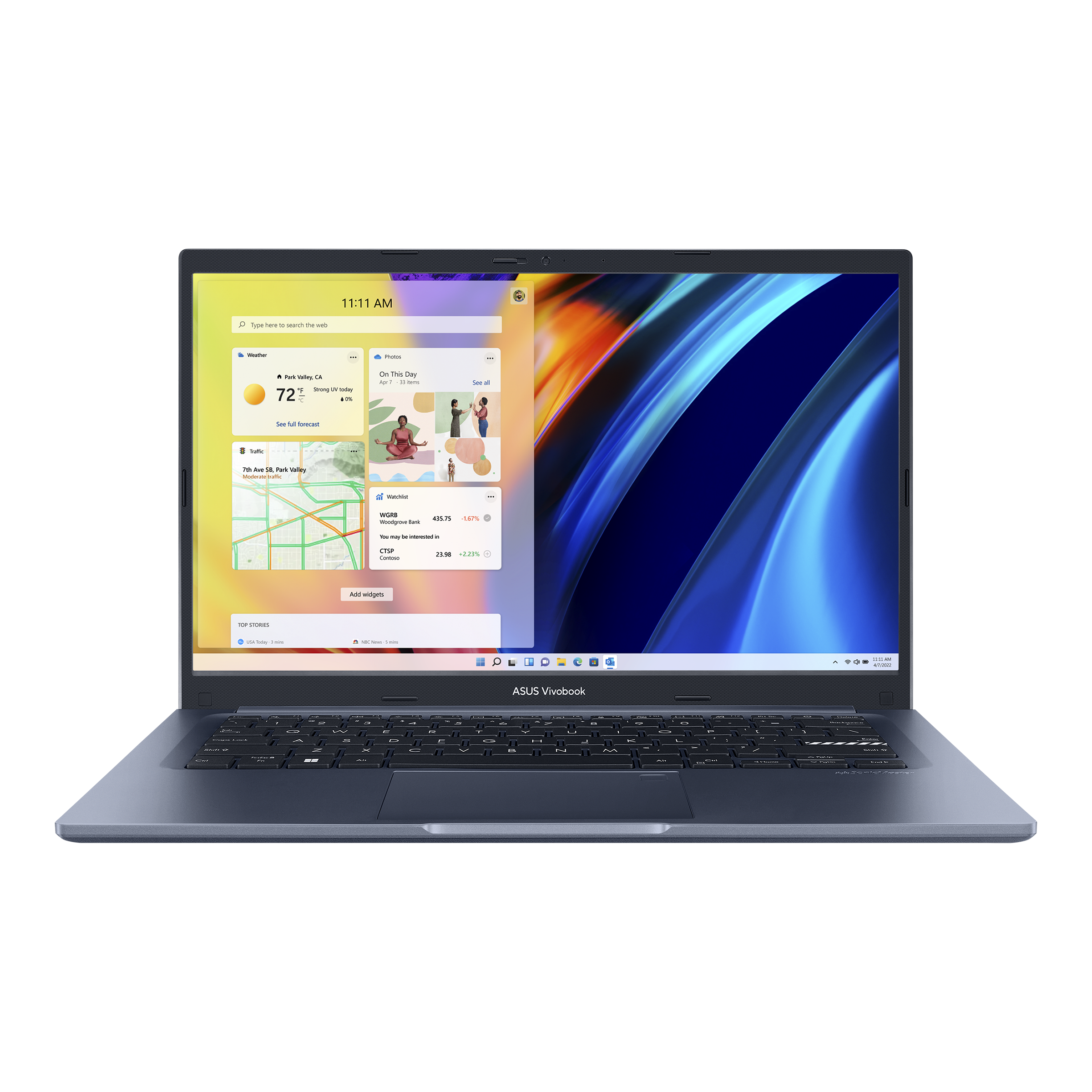 ASUS VivoBook delgado y ligero 2023, portátil 2 en 1 con pantalla táctil HD  14, 4 GB de RAM, 256 GB SSD, procesador Intel Celeron, NumberPad, tipo C