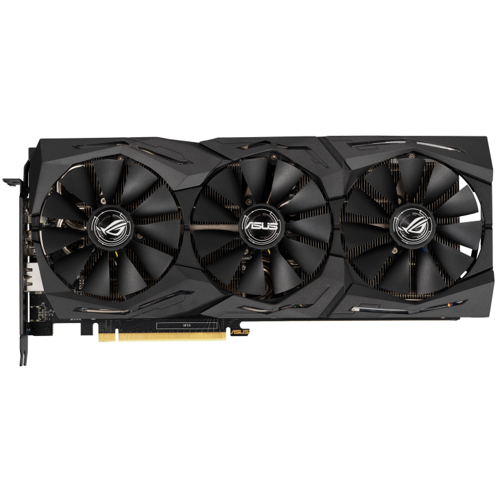 ROG-STRIX-RTX2060-A6G-GAMING graphics card, front view