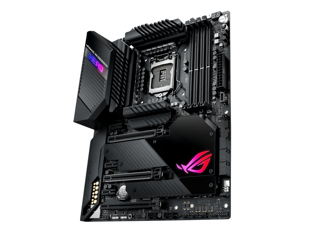 ROG MAXIMUS XII HERO (WI-FI) angled view from right