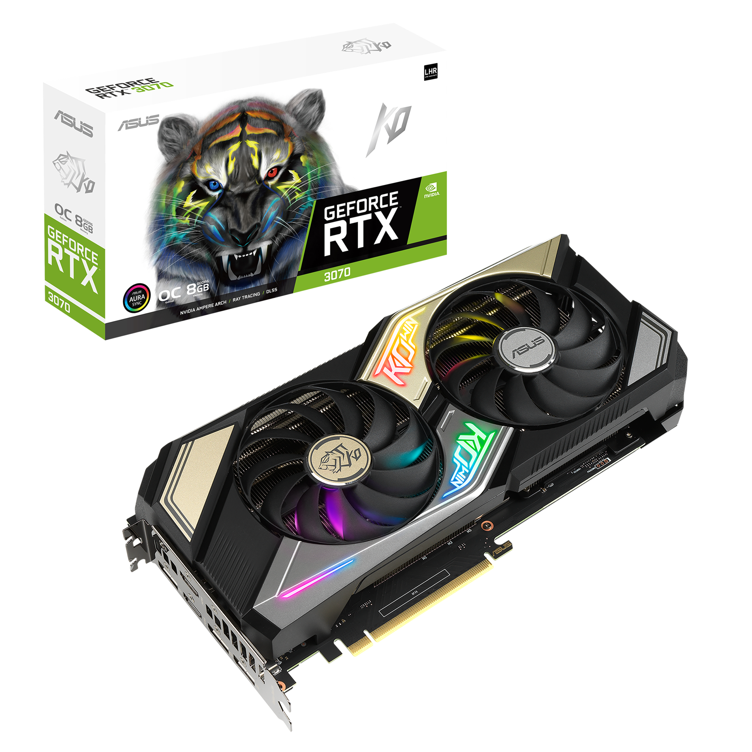 ASUS KO GeForce RTX™ 3070 V2 OC Edition 8GB GDDR6 | Graphics Card