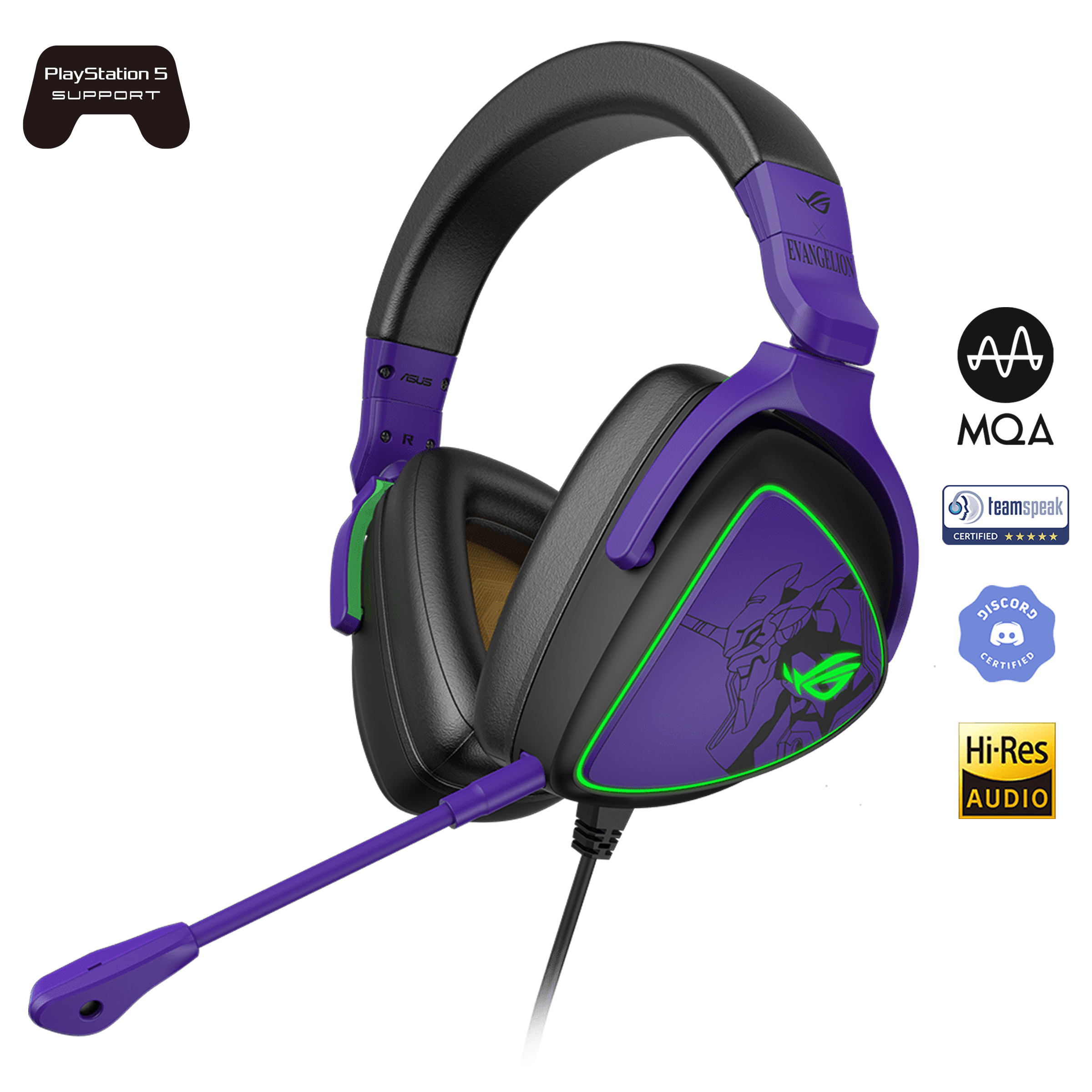 Purple gaming discount headset with mic