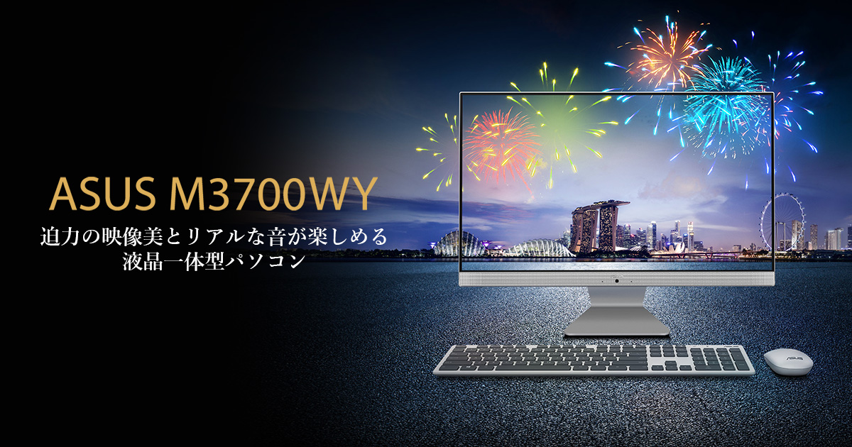 ASUS M3700 (AMD Ryzen 5000 Series) Everyday use 液晶一体型パソコン ディスプレイ