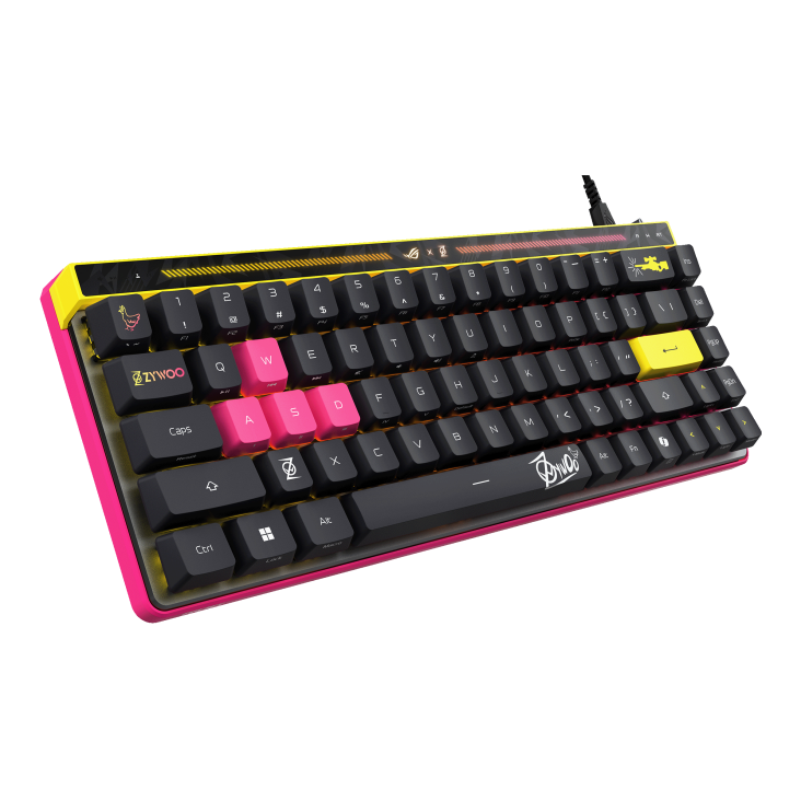 ROG Falchion Ace HFX ZywOo Edition front view to the right