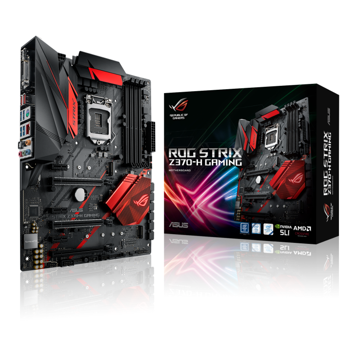 ROG STRIX Z370-H GAMING with the box