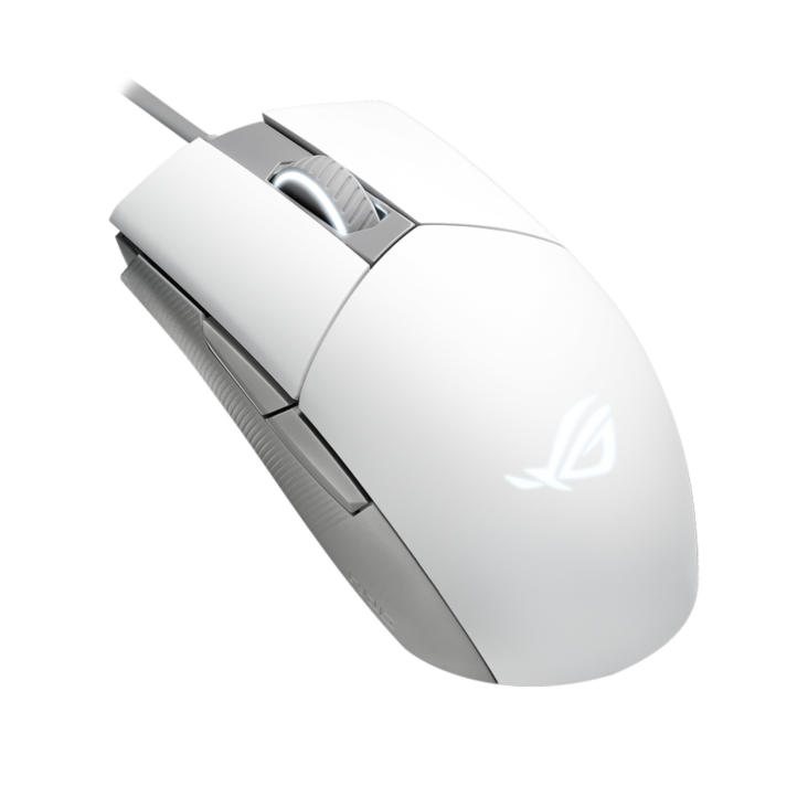 ROG Strix Impact II Moonlight White view from the side