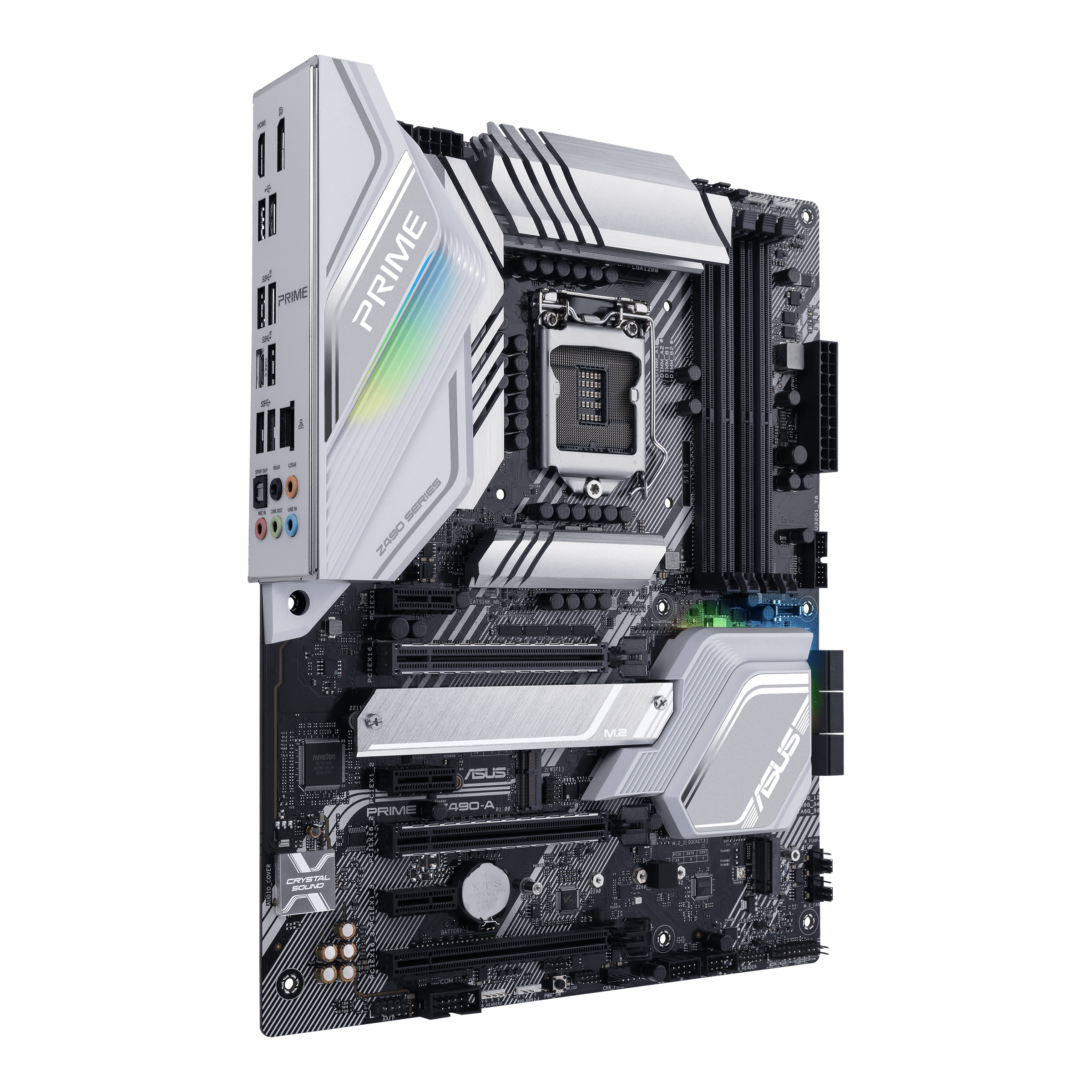 ASUS Prime Z490-A LGA 1200 (Intel® 10th Gen) ATX Motherboard (14 DrMOS  Power Stages,Dual M.2, Intel® 2.5 Gb Ethernet, USB 3.2 Front Panel Type-C