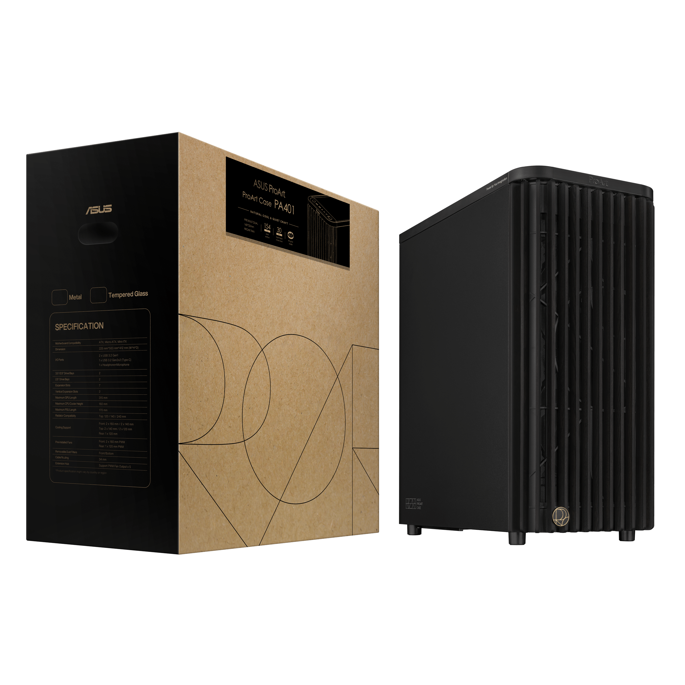 ProArt PA401 Wood Edition - Metal Panel｜PCケース｜ASUS 日本