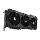 TUF Gaming GeForce RTX 3060 Ti graphics card, angled bottom up view