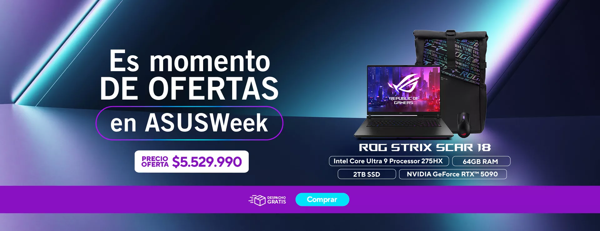 ASUS week chile ROG strix scar 18