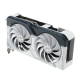 ASUS Dual GeForce RTX 4060 White Edition Angled forward view 