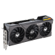 TUF Gaming GeForce RTX 4070 graphics card angled top down view, hero angle