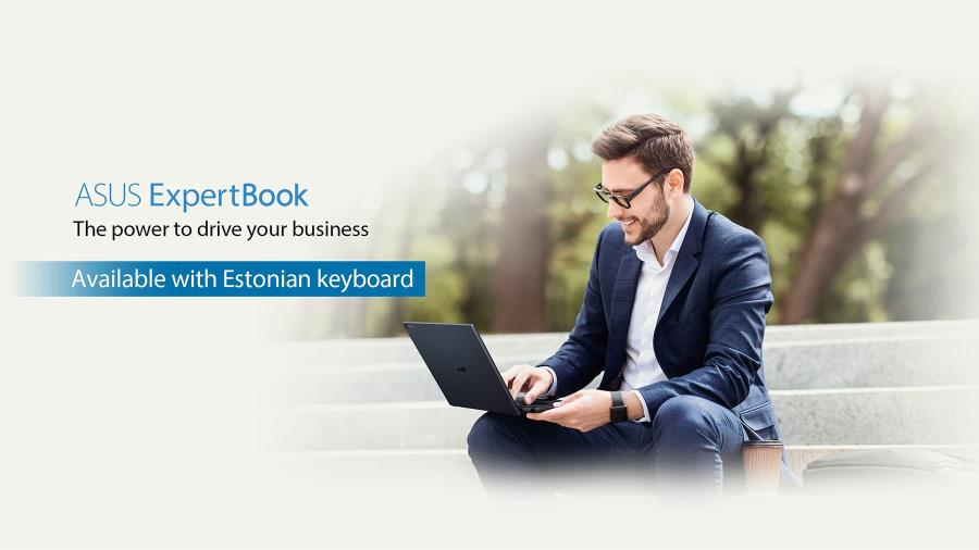 The latest ExpertBook models are available for order with Estonian keyboard