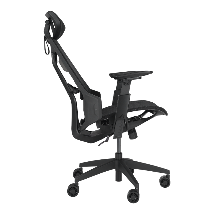 ROG Destrier Core - The side view with backrest reclined