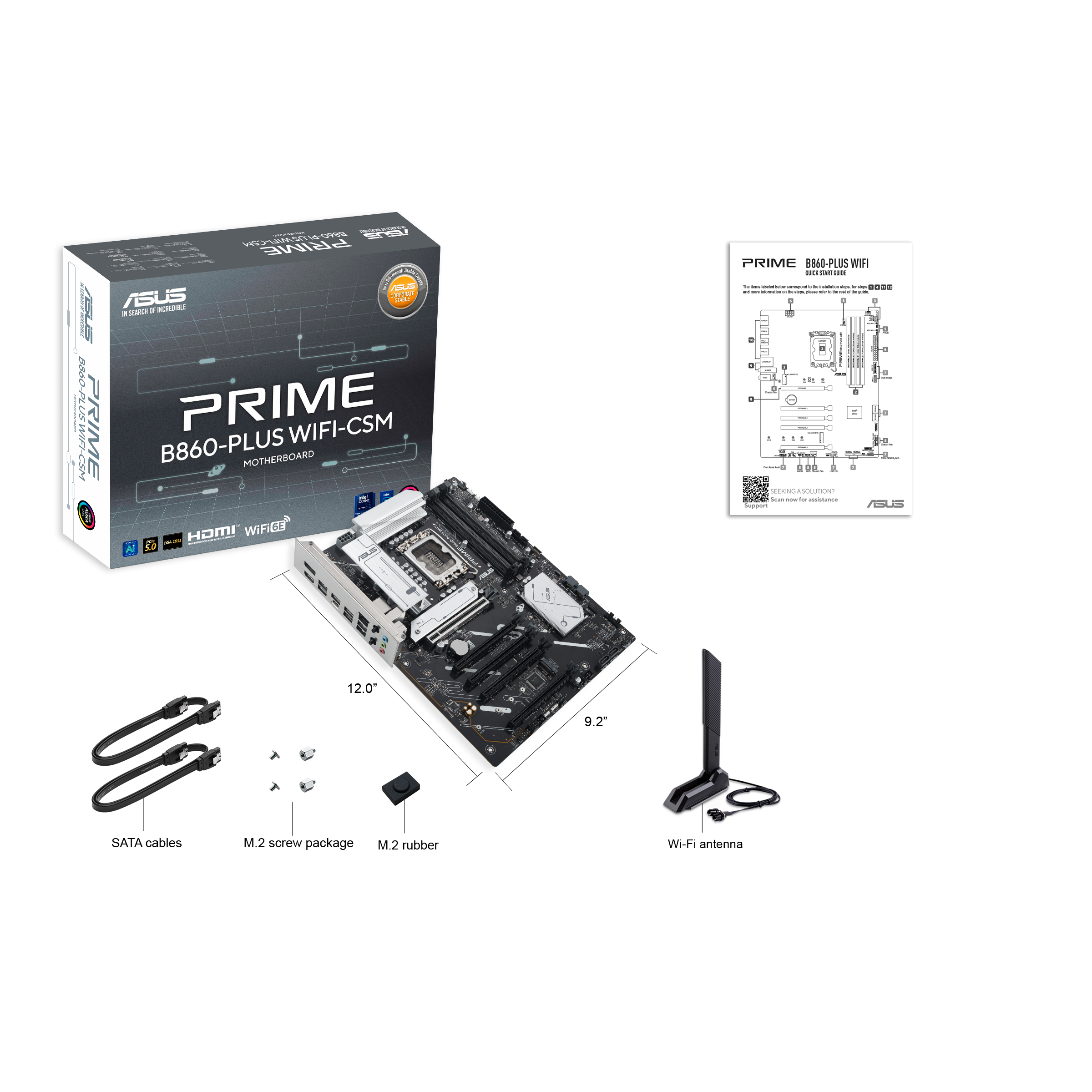 ASUS PRIME B860-PLUS-CSM ATXマザーボード PRIME B860-PLUS WIFI-CSM｜マザーボード｜ASUS 日本