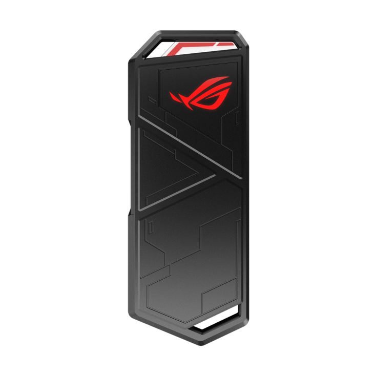 ROG STRIX ARION front view, with AURA lighting