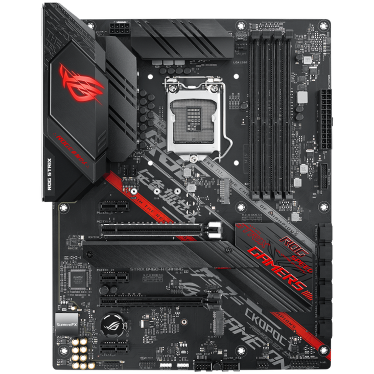 ROG STRIX B460-H GAMING front view