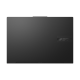 Black ASUS Vivobook Pro 16X OLED display from the top view, showing its cover chassis.