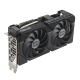 ASUS Dual GeForce RTX 4060 Ti EVO 45 degree angle focusing on IO port and fans
