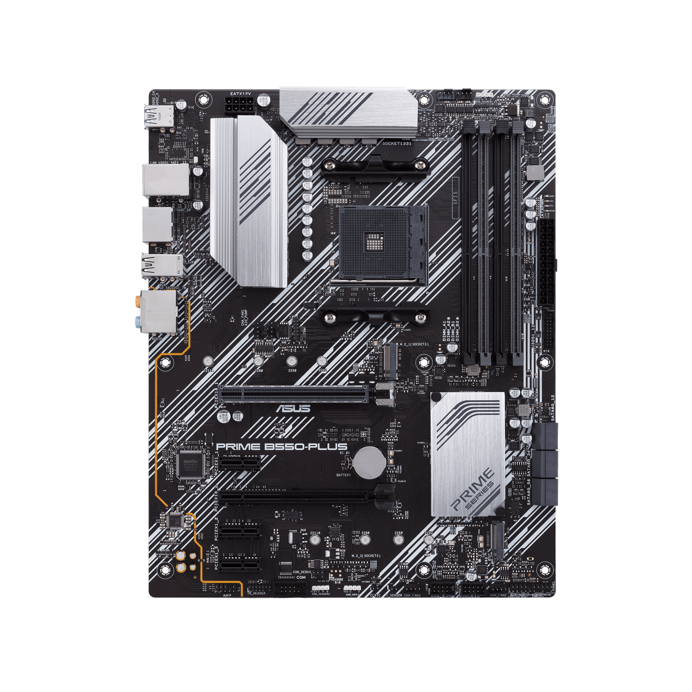 MSI MPG B550 GAMING PLUS - Carte-mère - ATX - Socket AM4 - AMD B550 Chipset  - USB-C Gen2, USB-C Gen1, USB 3.2 Gen 1, USB 3.2 Gen 2 - Gigabit LAN 