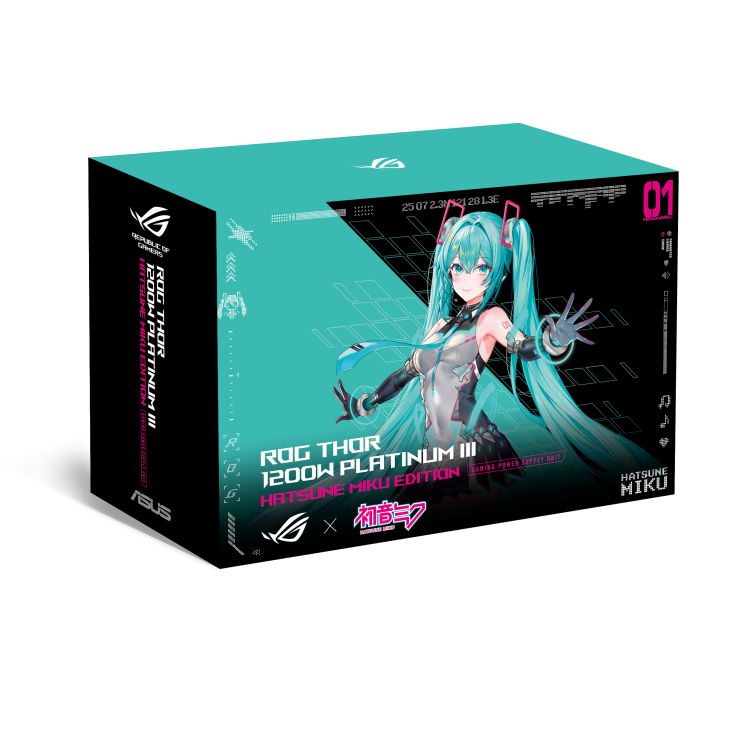 ROG Thor 1200W Platinum III Hatsune Miku Edition package