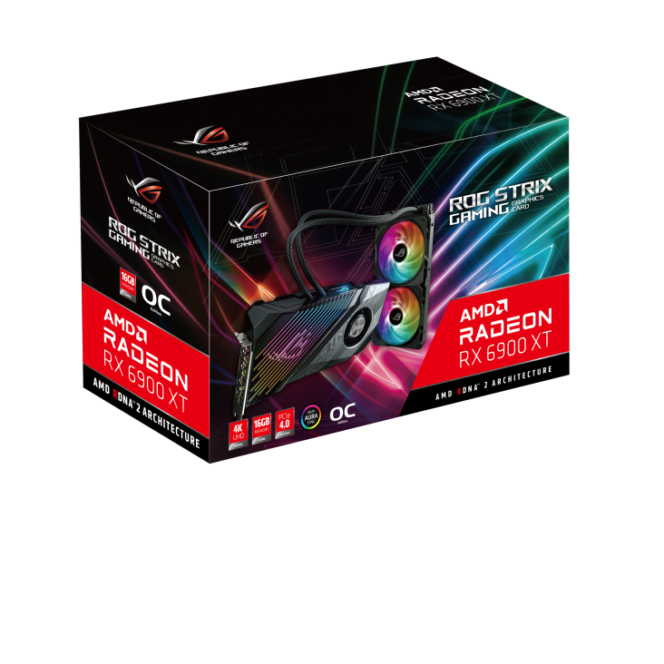 ROG-STRIX-LC-RX6900XT-O16G-GAMING graphics card packaging