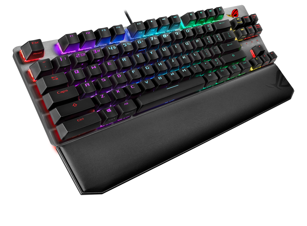 ROG Strix Scope NX TKL Deluxe angled view from left