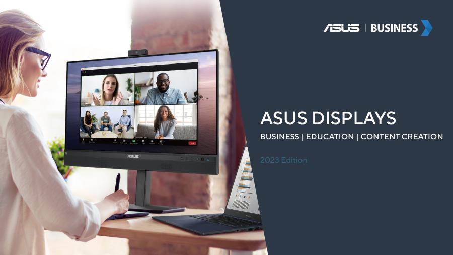 ASUS Display brochure for business, education, and content creation