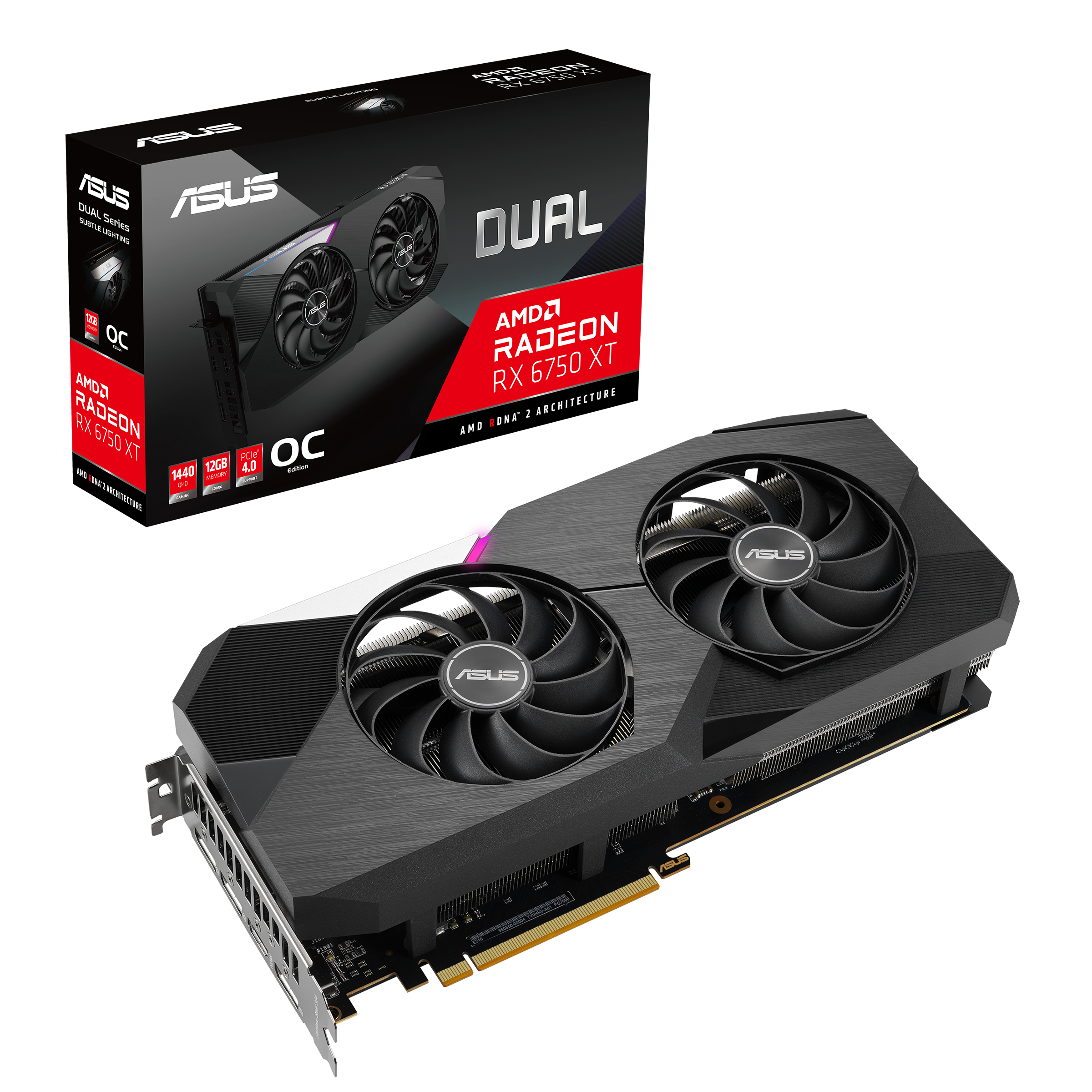 ASUS Dual Radeon RX 6750 XT OC Edition 12GB GDDR6 | グラフィック ...