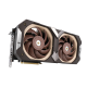 ASUS GeForce RTX 3070 Noctua OC Edition 8GB GDDR6 graphics card, angled bottom up view