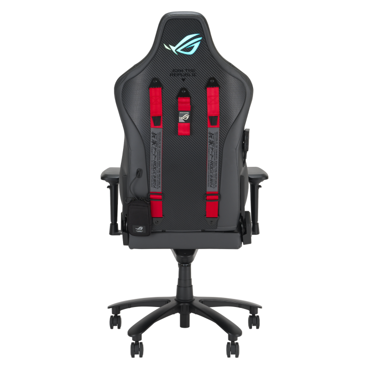 ROG Chariot X Gaming Chair_ back view in Grey